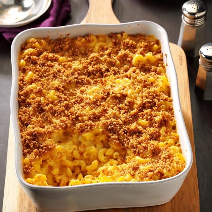Recipe for baked mac and cheese with velveeta